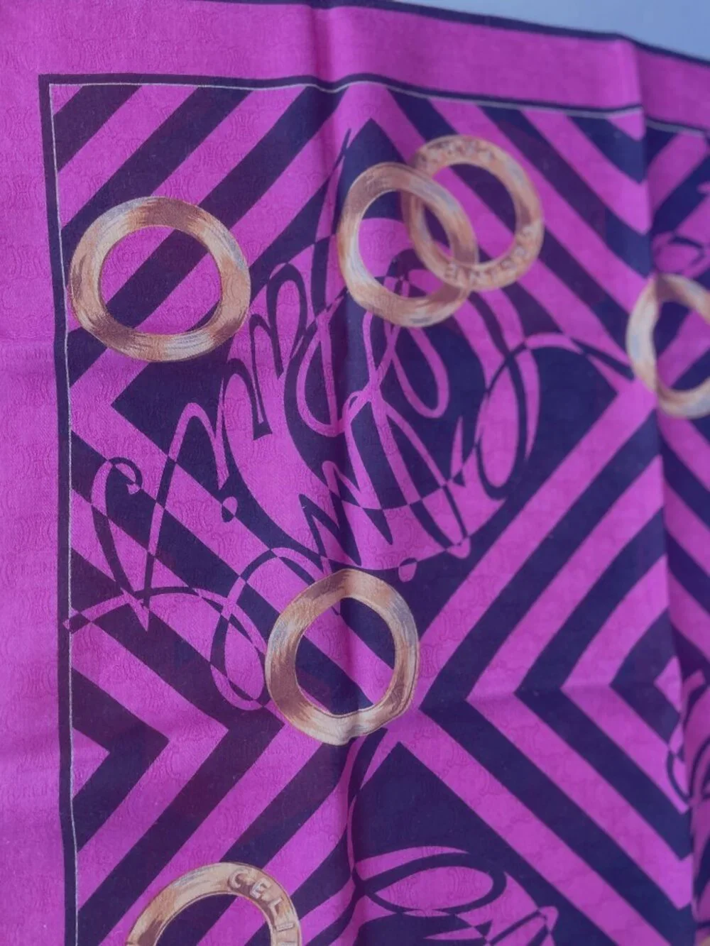 Vintage Celine Cotton Scarf